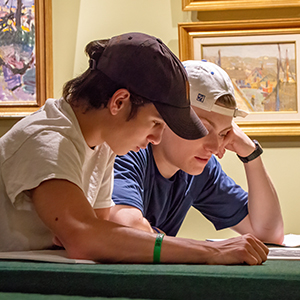 Image of students studying in the Museums