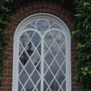 Photo of a window on the University Chapel