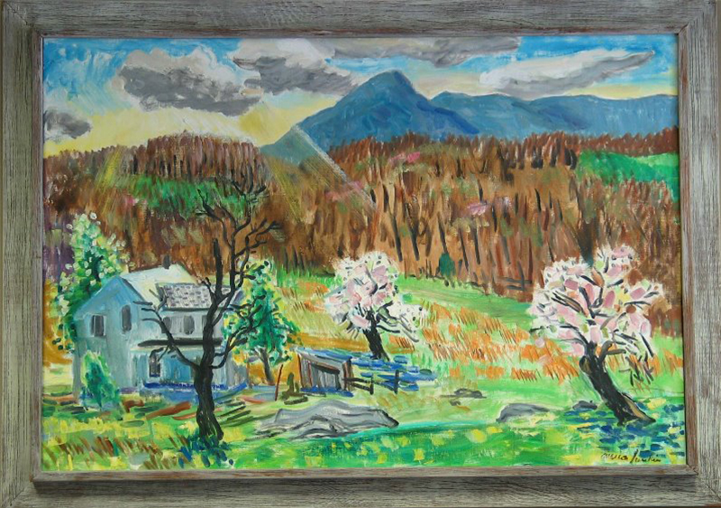 Marion Junkin - Rockbridge&ndash;A Spring Landscape, 1970 Oil on linen Art Museum at Washington and Lee Museum purchase, U1977.1.46