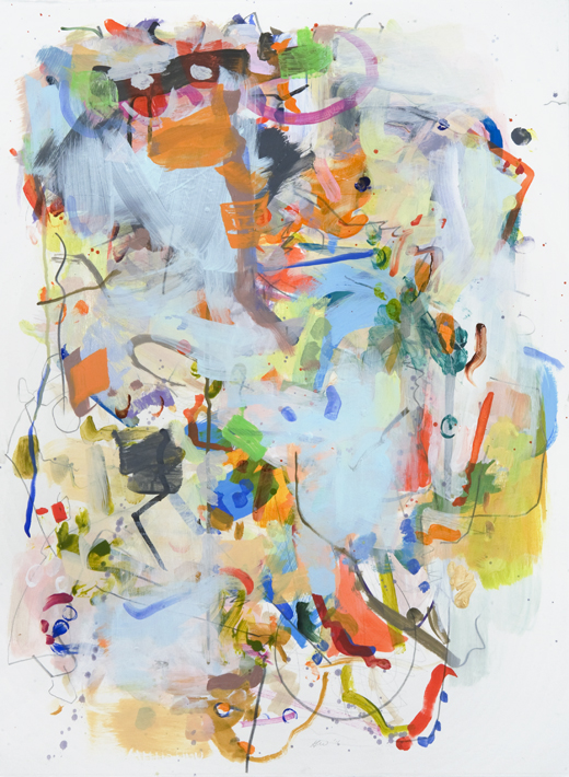 'Trembling Precision,' 2012, 30 x 22 inches, acrylic on paper
