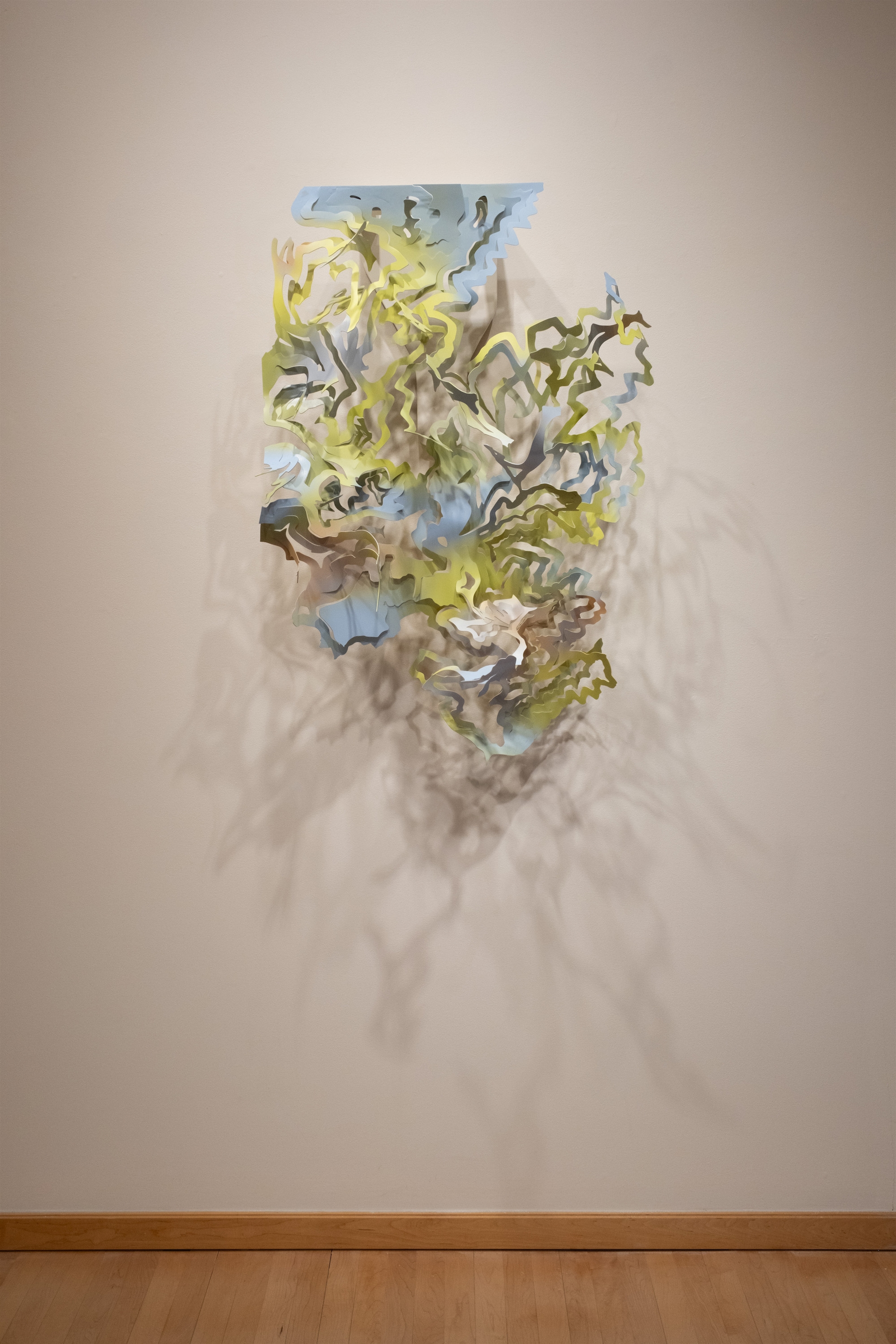 Kayford Reimagined (2023). Steel, paint, 44 x 28 x 18 in.