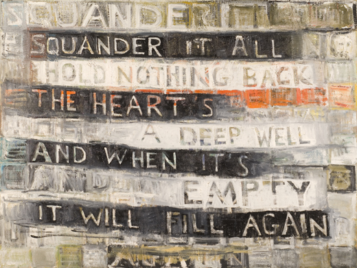 'Squander It All,' 2006-10, oil on canvas, 30 x 40 in.