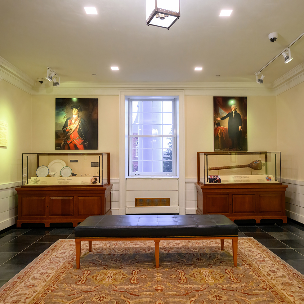 Portraits of George Washington in Washington Hall Galleries