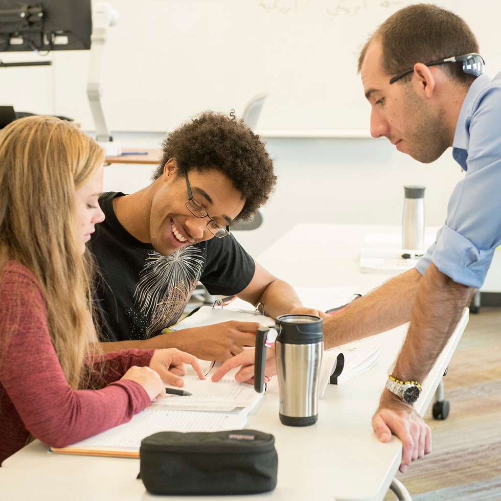 Assistant Professor of Arabic Anthony Edwards instructs students