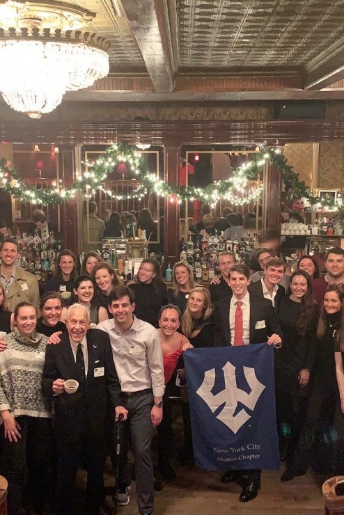 Members of the New York City Chapter at a holiday gathering