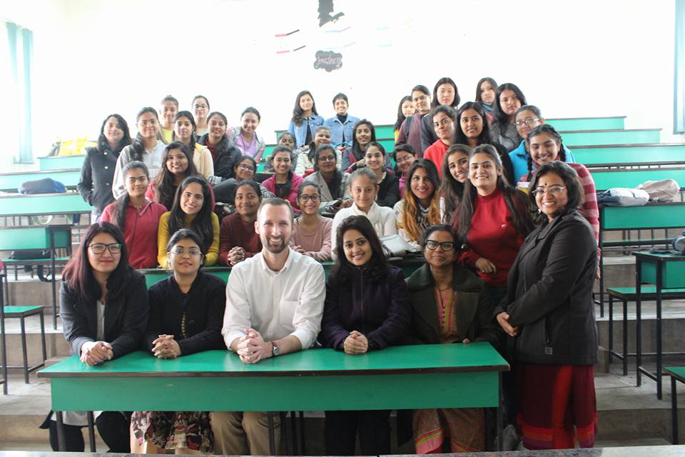 Stu Gray at the Daulat Ram seminar at University of Delhi