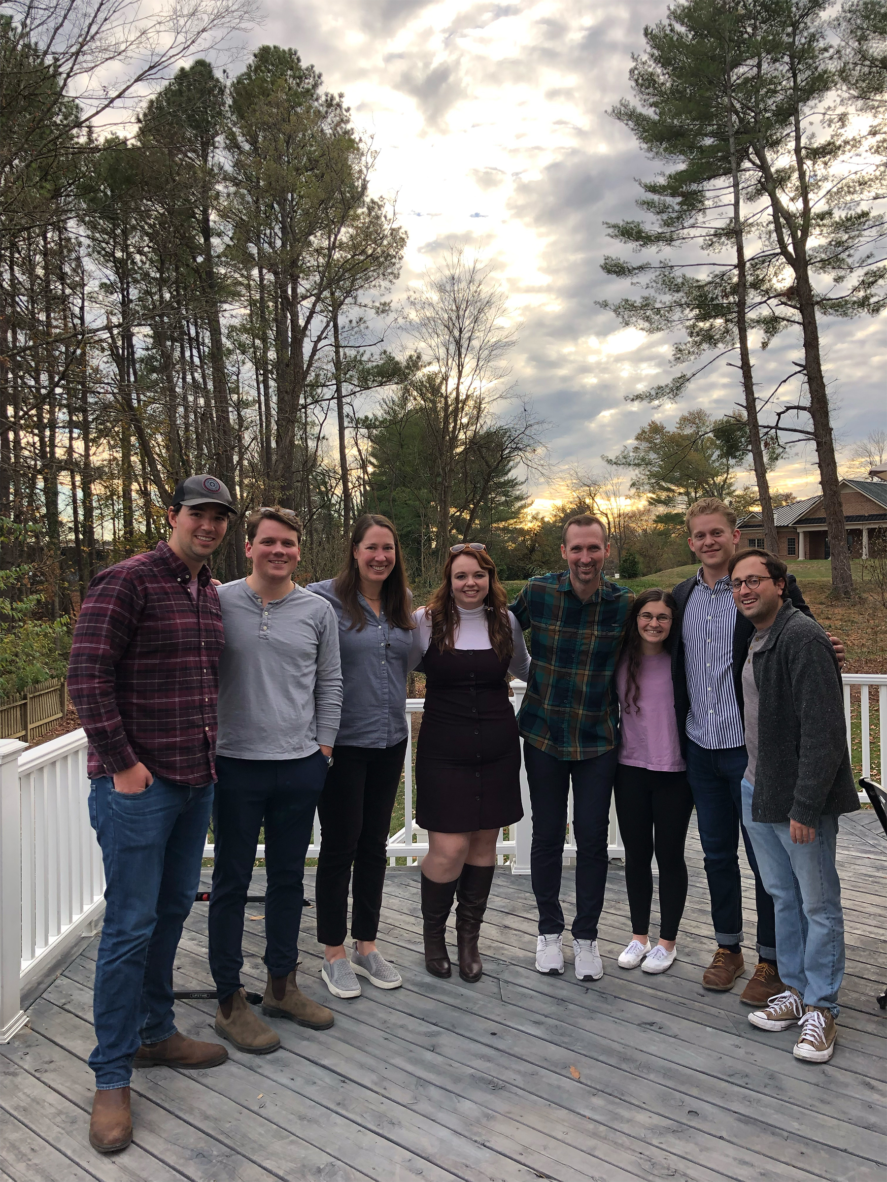 Stu Gray with young alumni