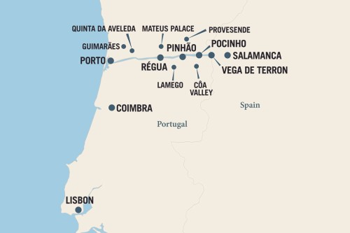 Douro River map