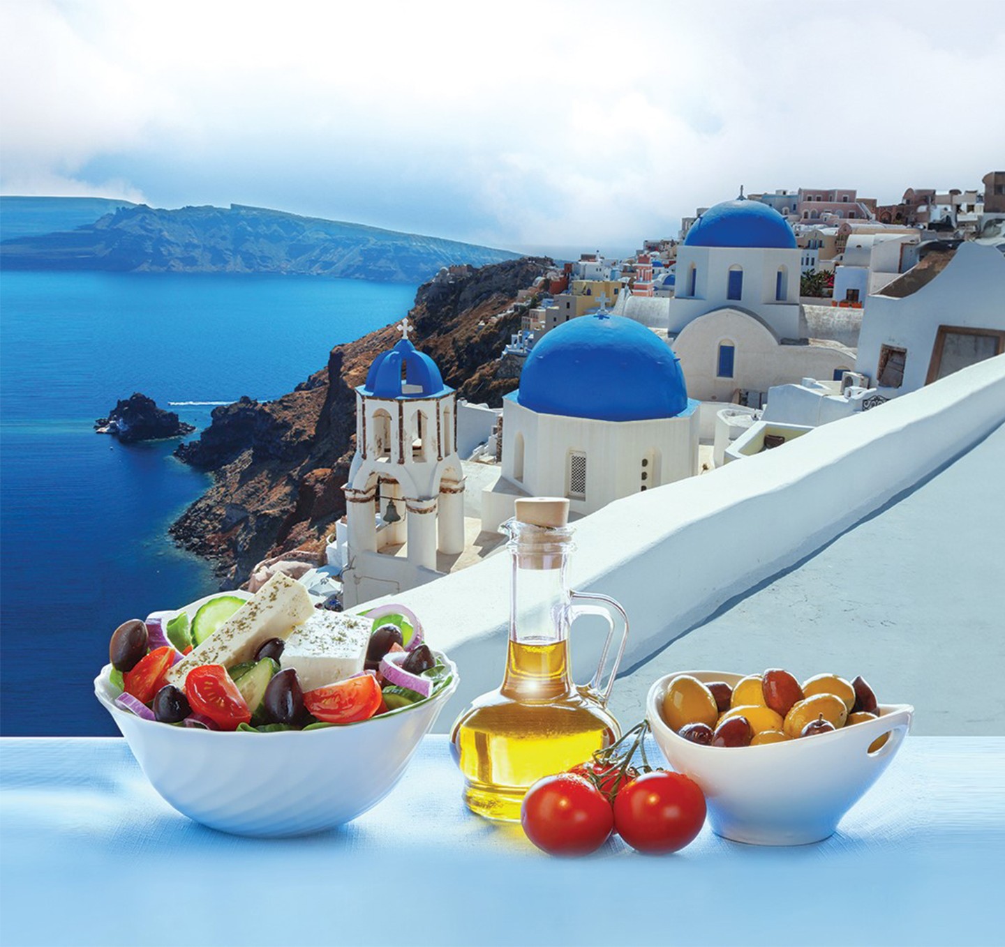 Image of Greek food promoting Treasures of Greece: A Cultural and Culinary Journey travel program