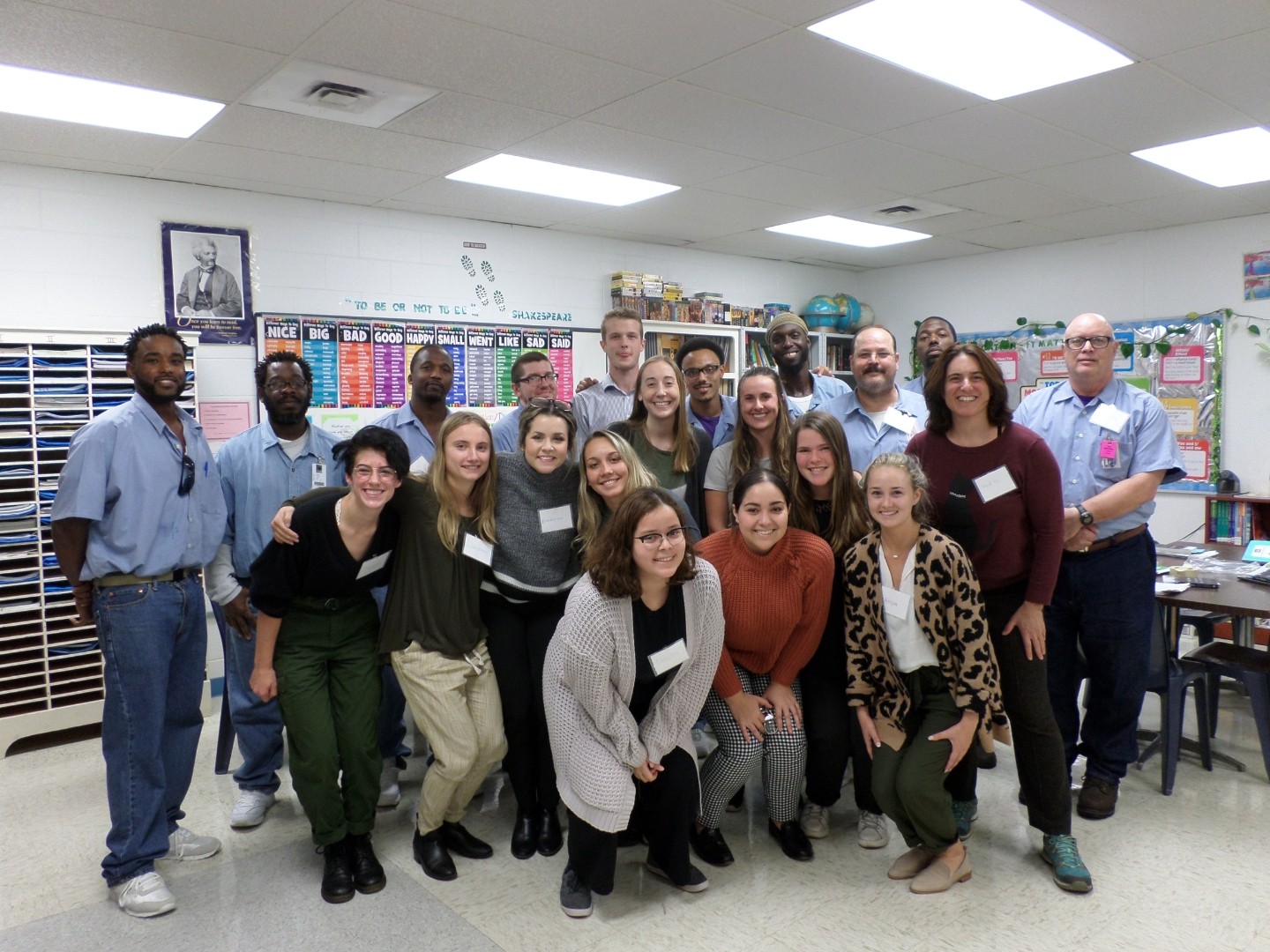 Students from Professor Goluboff’s class - "Narrating Our Stories: Culture, Society, and Identity" taught at Augusta Correctional in Fall 2019