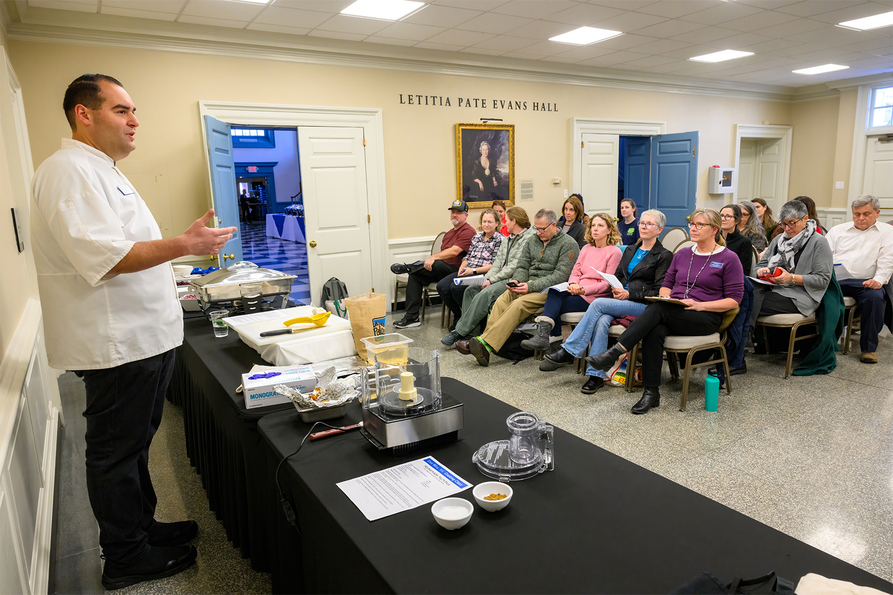 Members of the W&L community take a cooking class