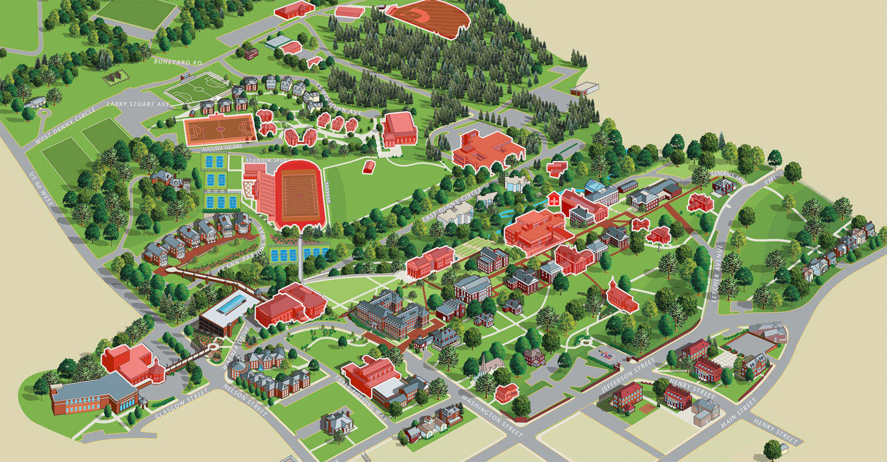 AED locations on campus