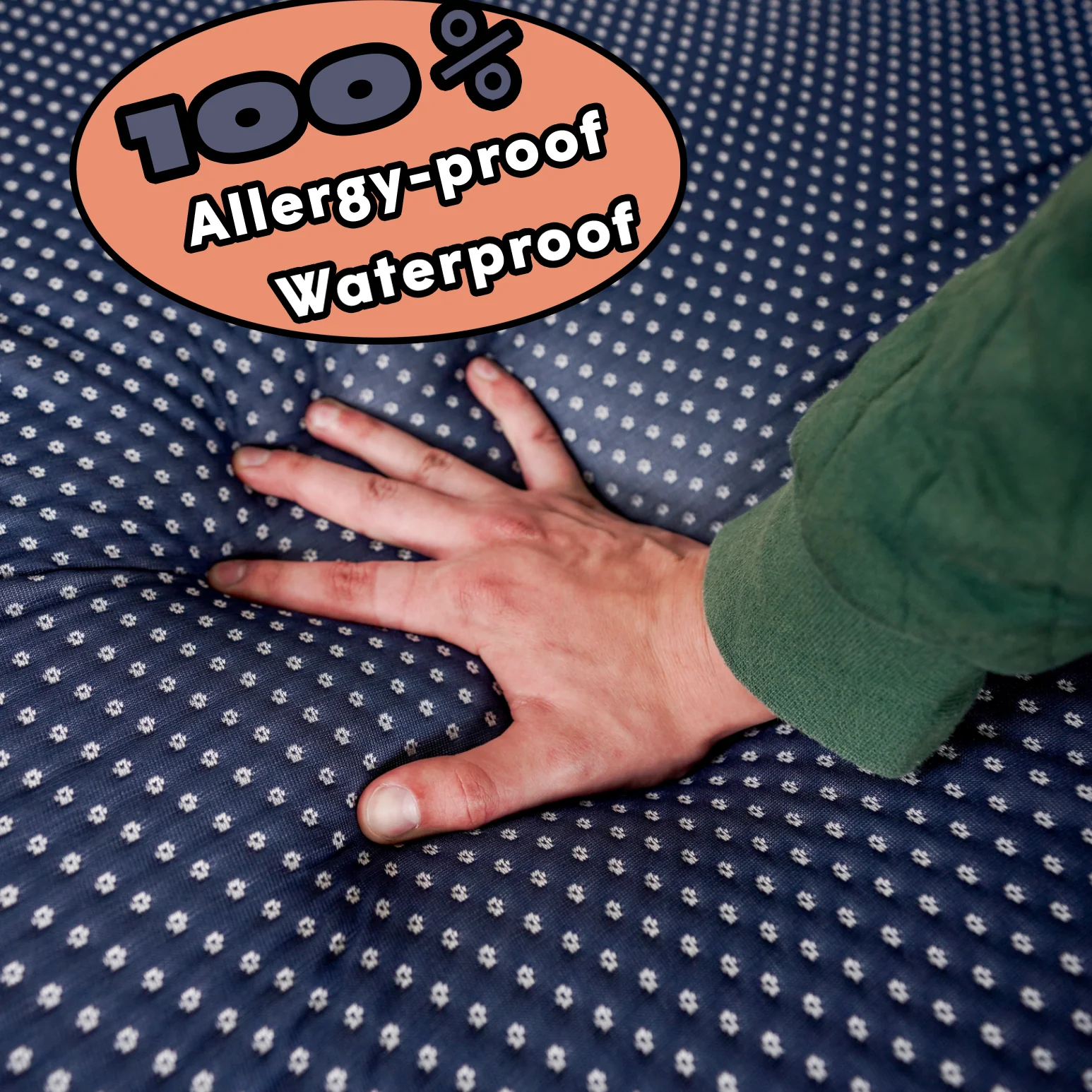 Bigger Bed mattress cover is 100% allergy-proof and waterproof