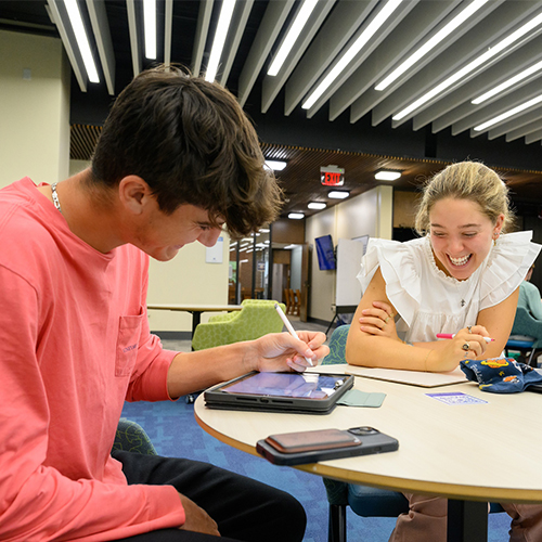 Peer Tutors assisting with coursework