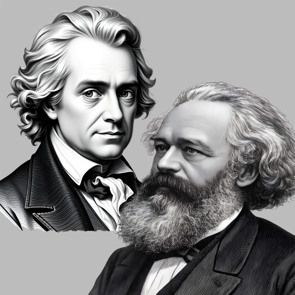 Immanuel Kant and Karl Marx