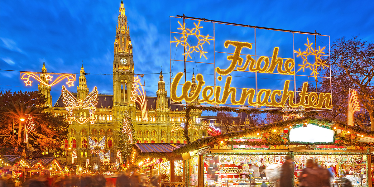 Christmas Market in Vienna, Austria