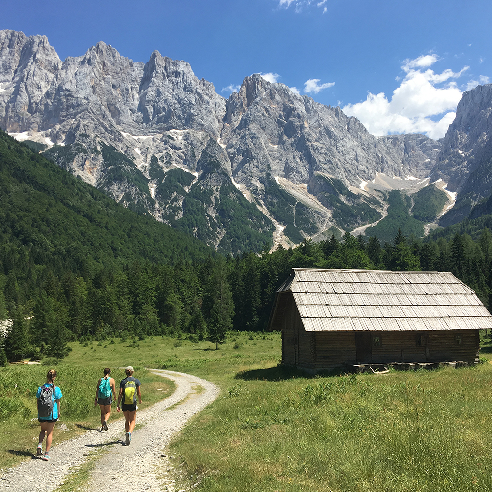 People walking in the Alps 