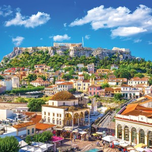Image promoting Treasures of Greece travel program