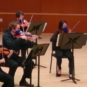 Image of the university orchestra performing