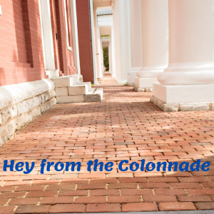 Hey from the Colonnade graphic