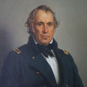 Zachary Taylor painting by Jacques Amans, Artist