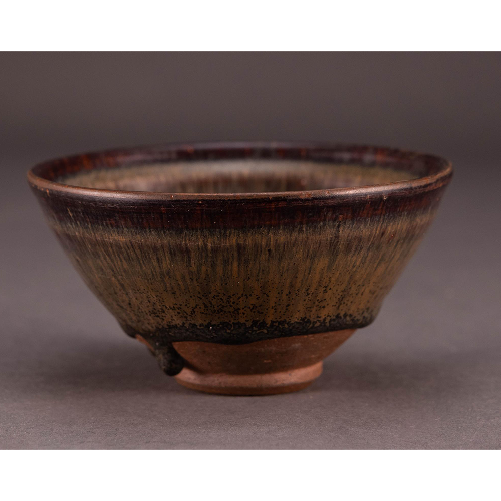 “Hare’s Fur” Tea Bowl, Jian kilns, Fujian Province, China, 1100–1300, Stoneware, Gift of Jay Crawford, 2020.10.10