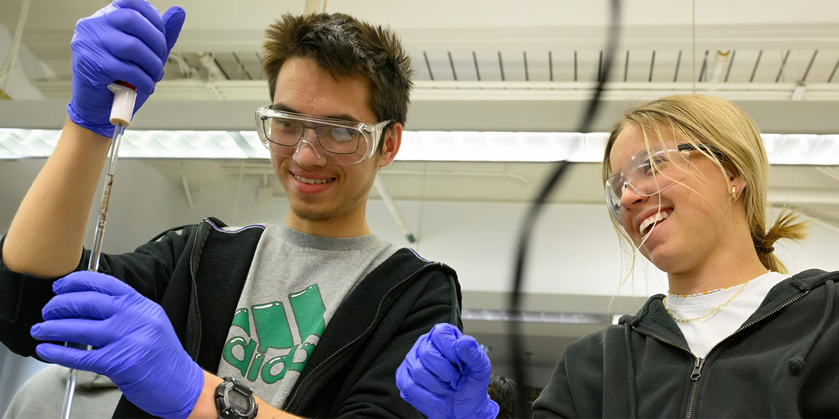 Students in a lab