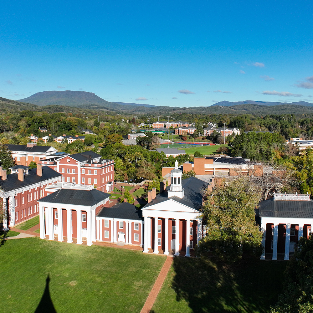 Aerial view of W&L's campus