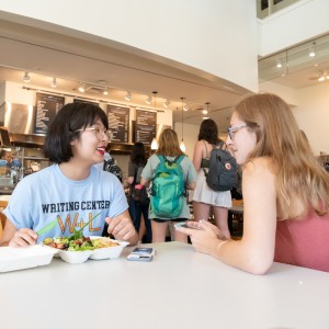 Students at the dining hall