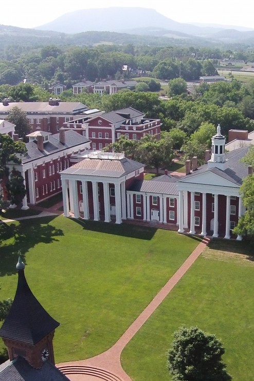 Aerial photo of the Colonnade