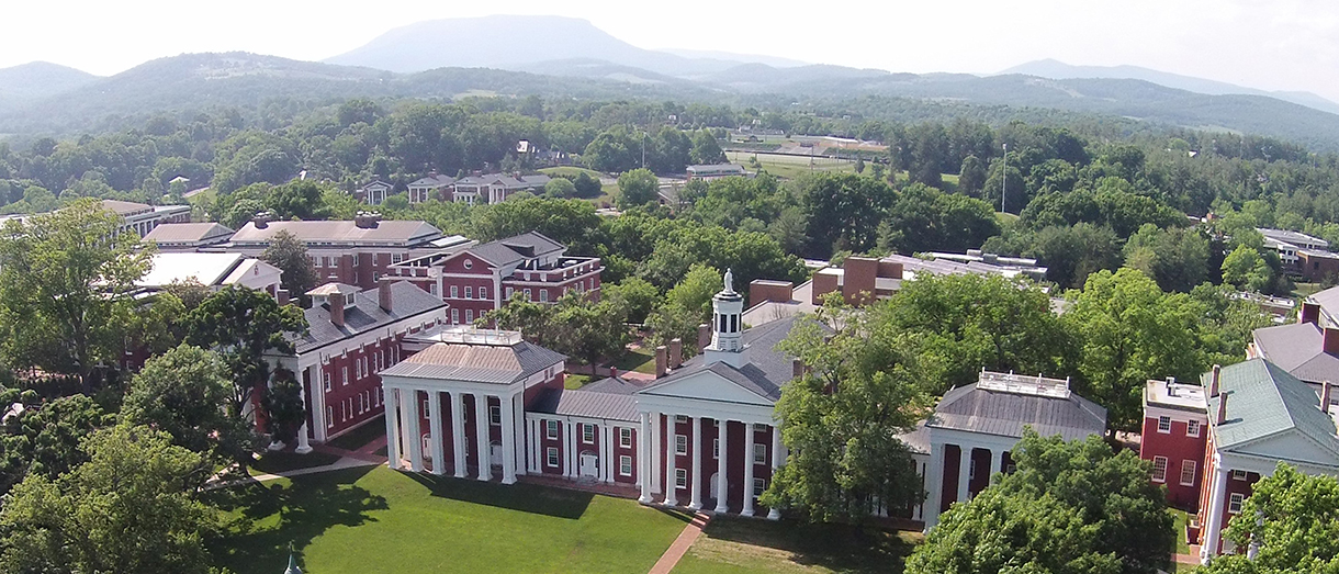 Aerial view of campus