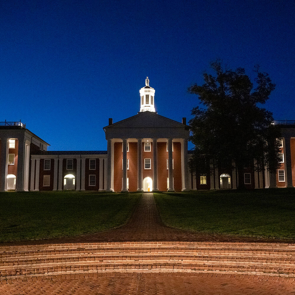 The Colonnade at night