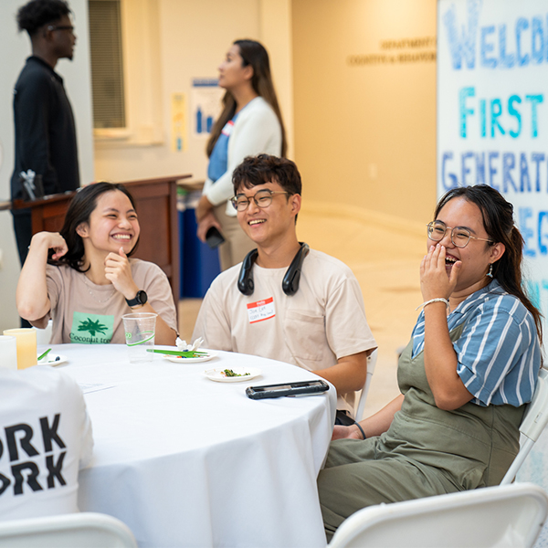 Attendees at the First-Generation Student Welcome Reception 