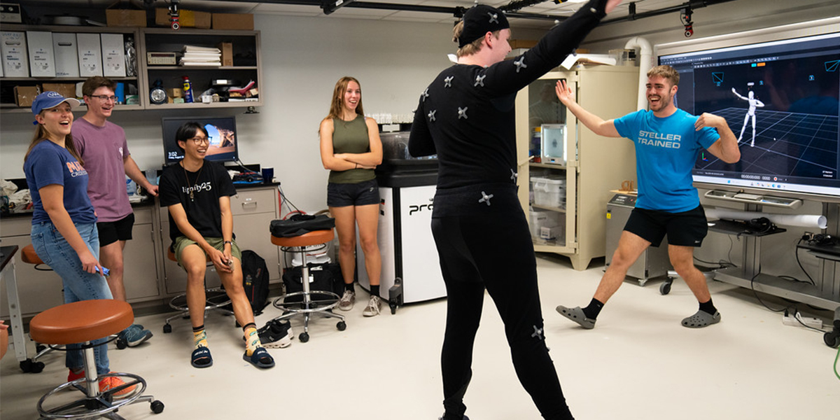 Students in the IQ Center for the Designing and Making Leading Edge program