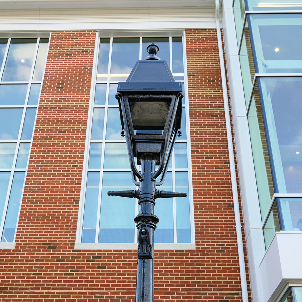Williams School exterior lighting lamp post